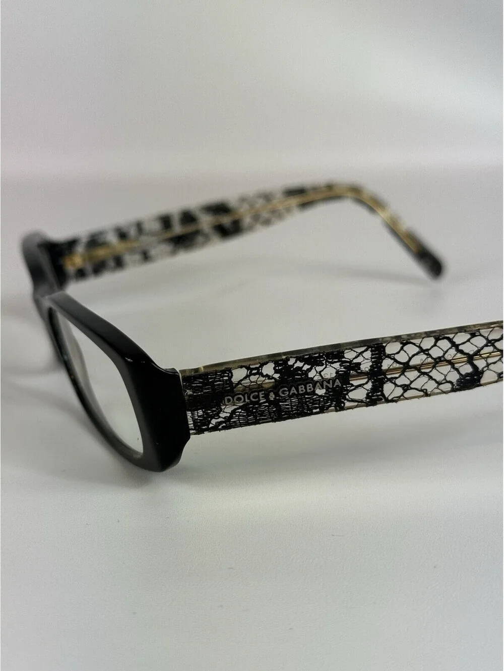 Dolce & Gabbana Eyeglasses Frames DG3063-M 1891 Black Clear Lace 52-16-135